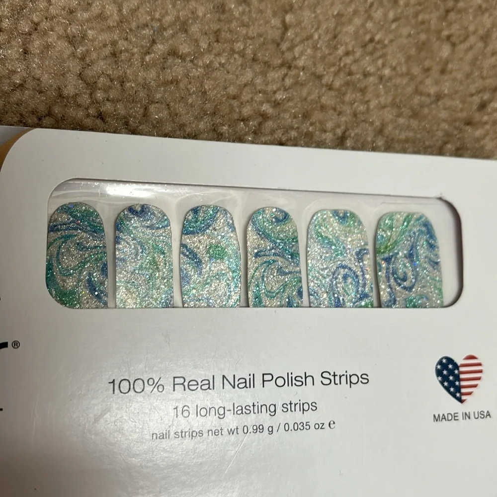 Color Street WATER YOU UP TO? Press On Nails 100% Real Polish